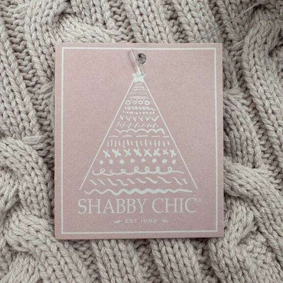 Shabby Chic Baby Girl Sweater Knit Dress 3-6M Pink Cable Bow NWT - Picture 3 of 11